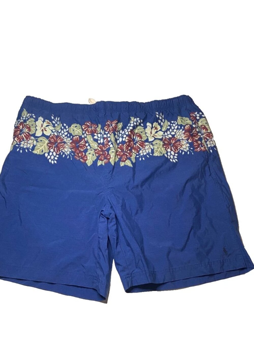 Vintage Ralph Lauren Polo Sport Shorts Mens XXL Blue Hawaiian Beach Swim Y2k